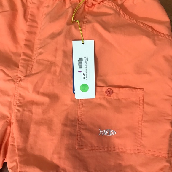 NWT Men's Classic Coral Aftco Fishing Shorts 42 - Picture 4 of 7